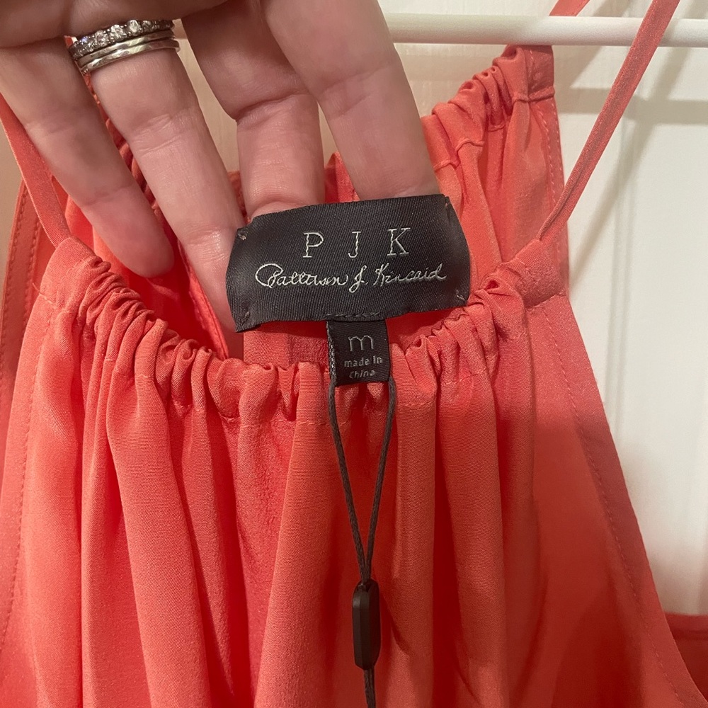 PJK coral maxi dress - size Med